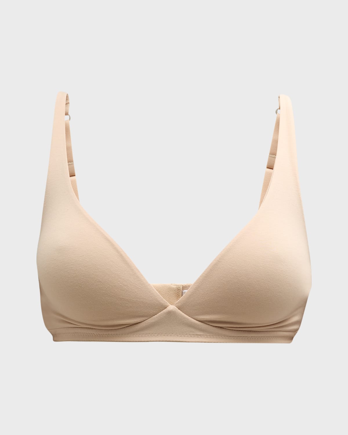 Shop Hanro Cotton Sensation Soft-cup Bra In Beige