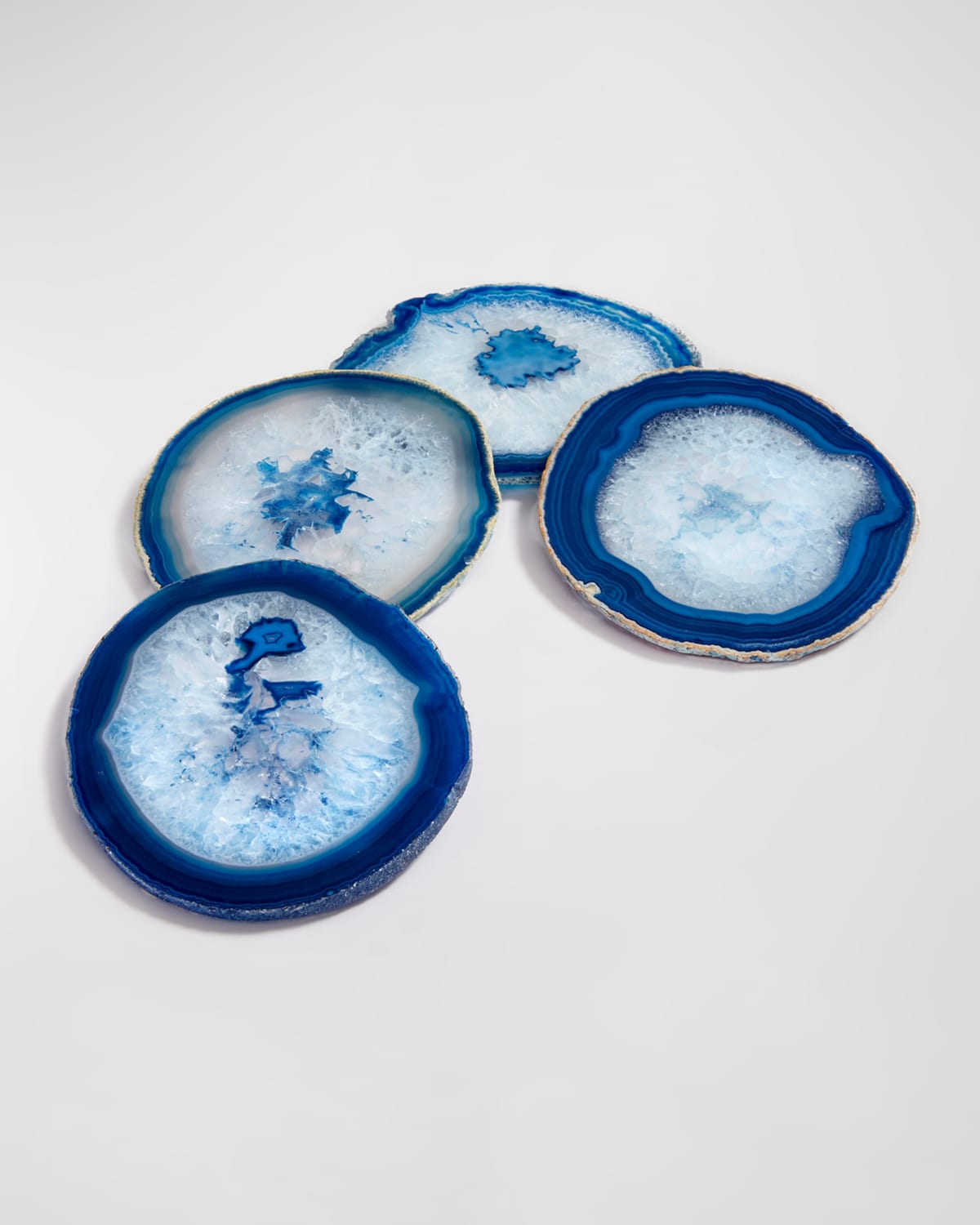 Shop Anna New York Pedra Coasters, Set Of 4 In Azure