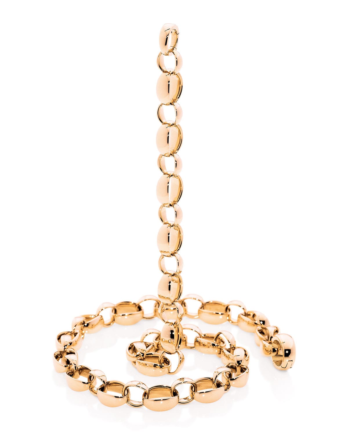 Signature 18k Rose Gold Chain-Link Necklace, 22"L
