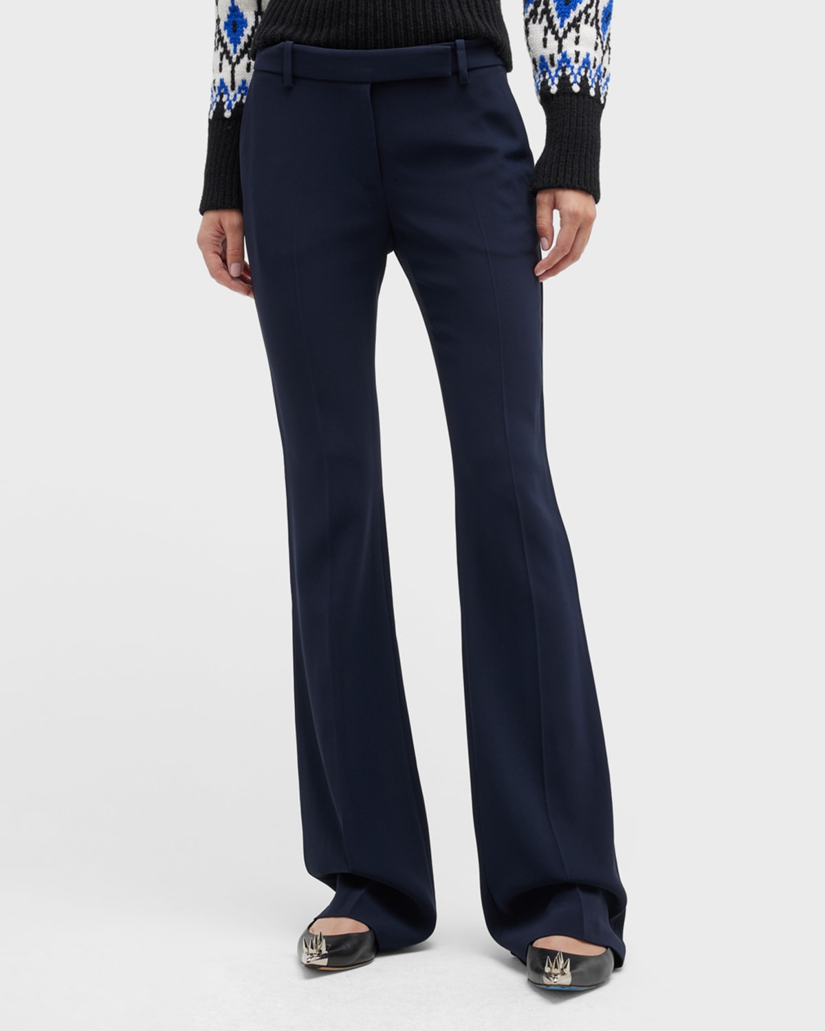 Alexander Mcqueen Classic Suiting Pants In Navy