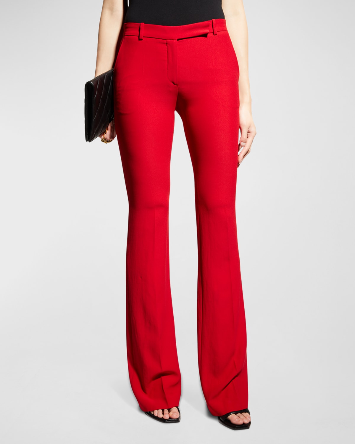 Alexander Mcqueen Classic Suiting Pants In Red
