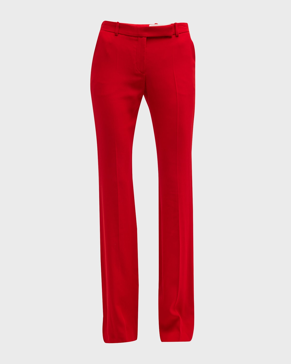 Alexander Mcqueen Classic Suiting Pants In Love Red
