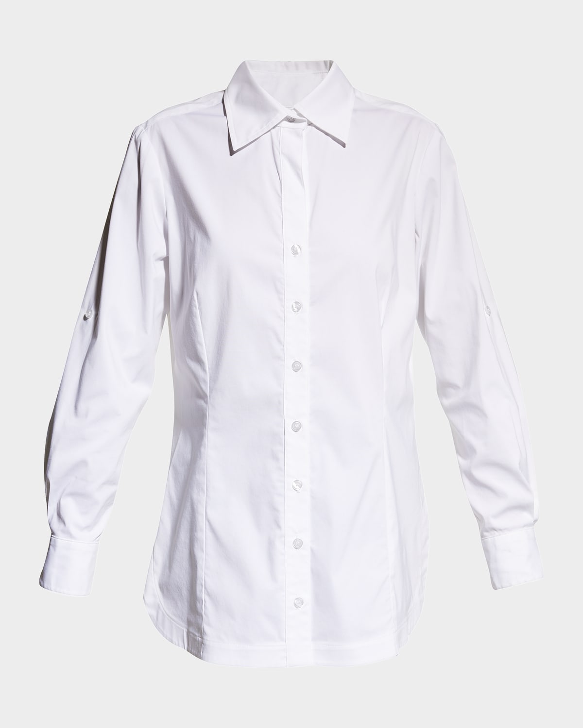 Joey Button-Down Long-Sleeve Roll-Tab Shirt