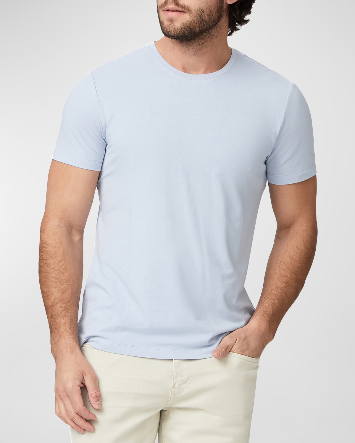 Paige Cash Crewneck Tee In Ocean Wave