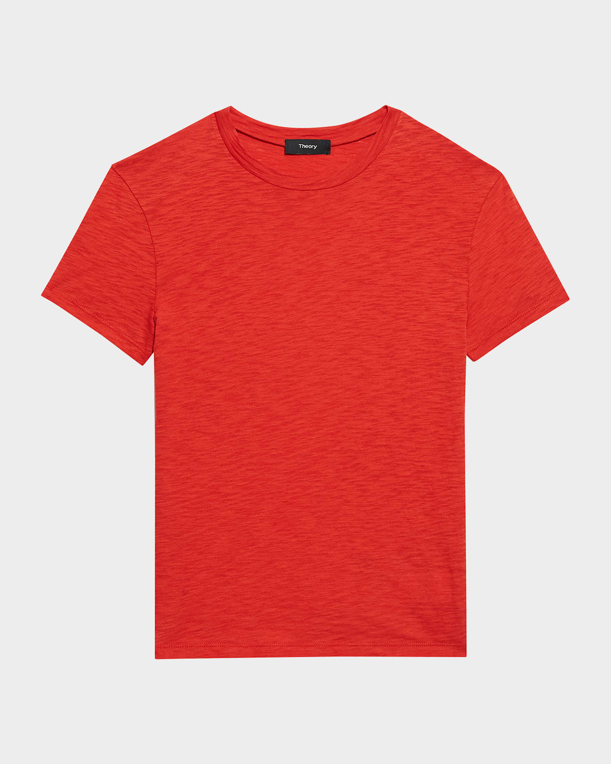 Theory Tiny Tee Round-neck Cotton-jersey T-shirt In Poppy