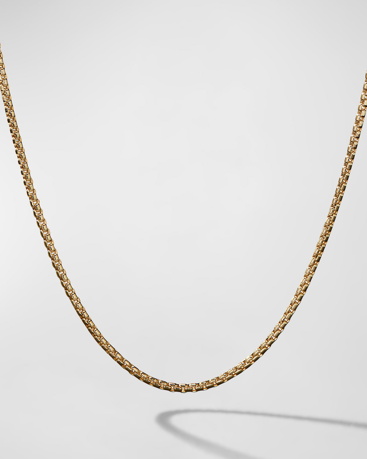David Yurman Men's Box Chain Necklace In 18k Gold, 1.7mm, 24"l