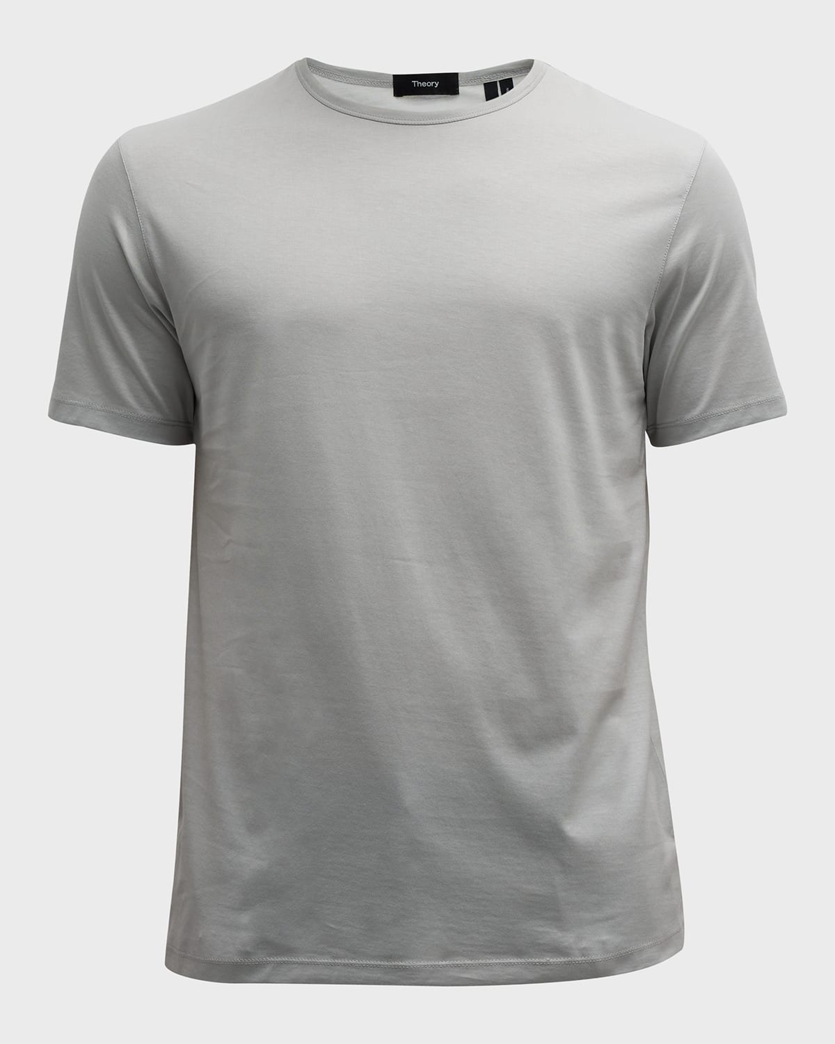 Theory Men's Precise Luxe Cotton Short-sleeve Tee In Gravity