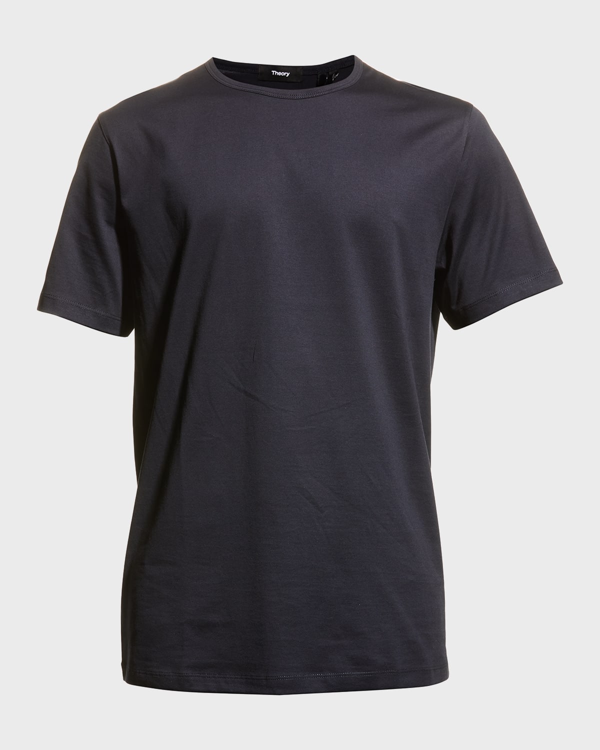 Shop Theory Men's Precise Luxe Cotton Short-sleeve Tee In Eclipse