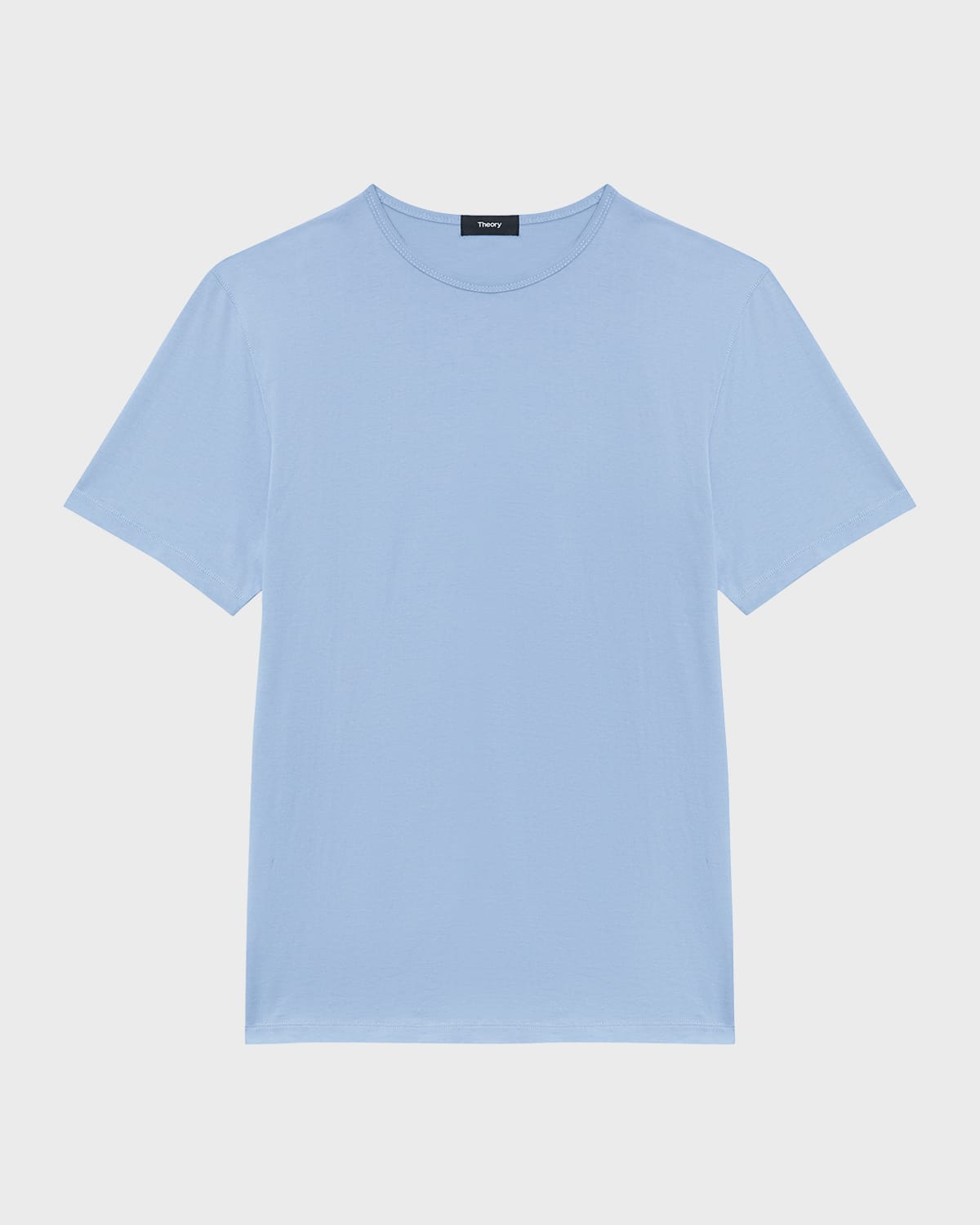 Theory Men's Precise Luxe Cotton Short-sleeve Tee In Heron