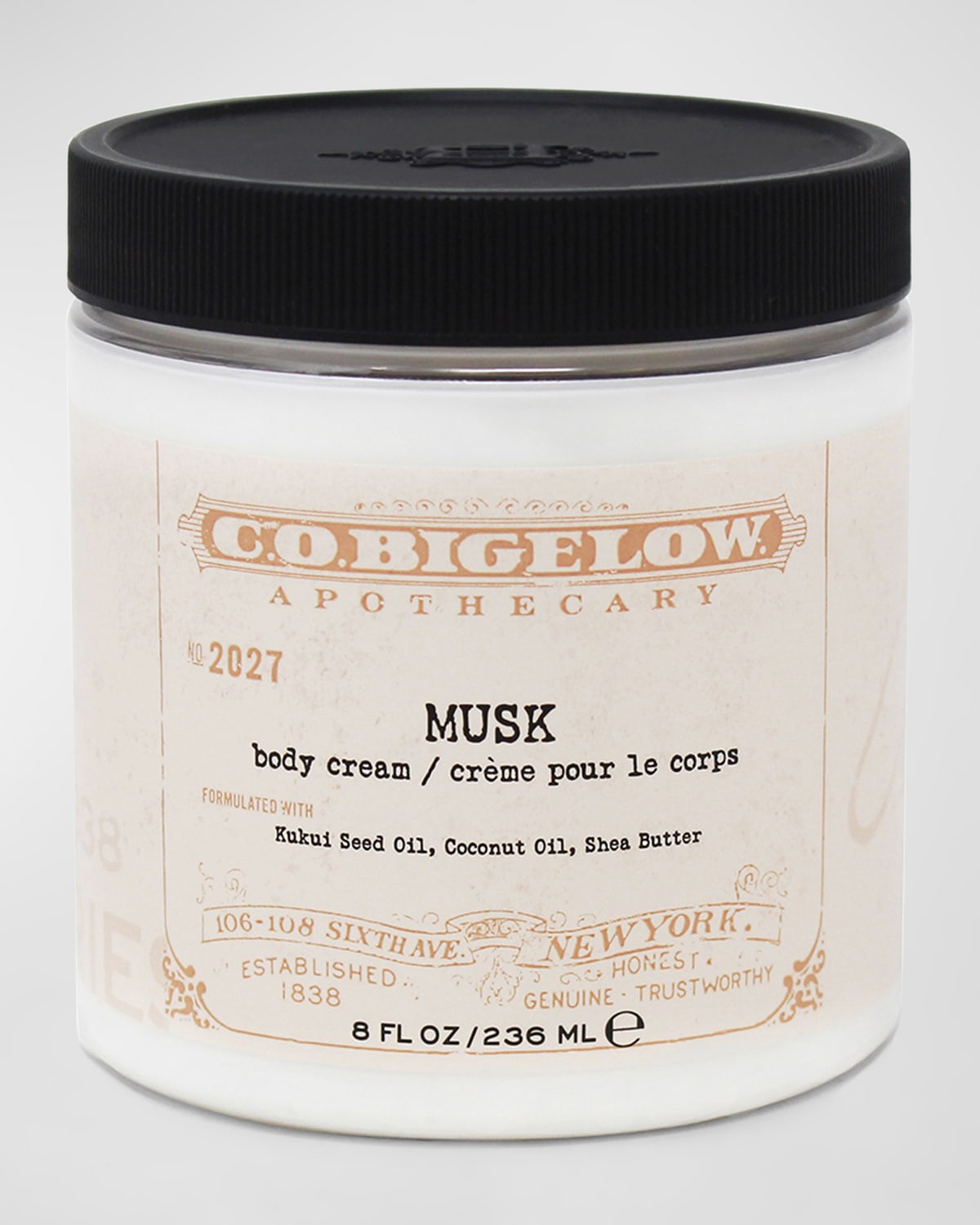 C.O. Bigelow Musk Body Cream, 8 oz./ 236 mL