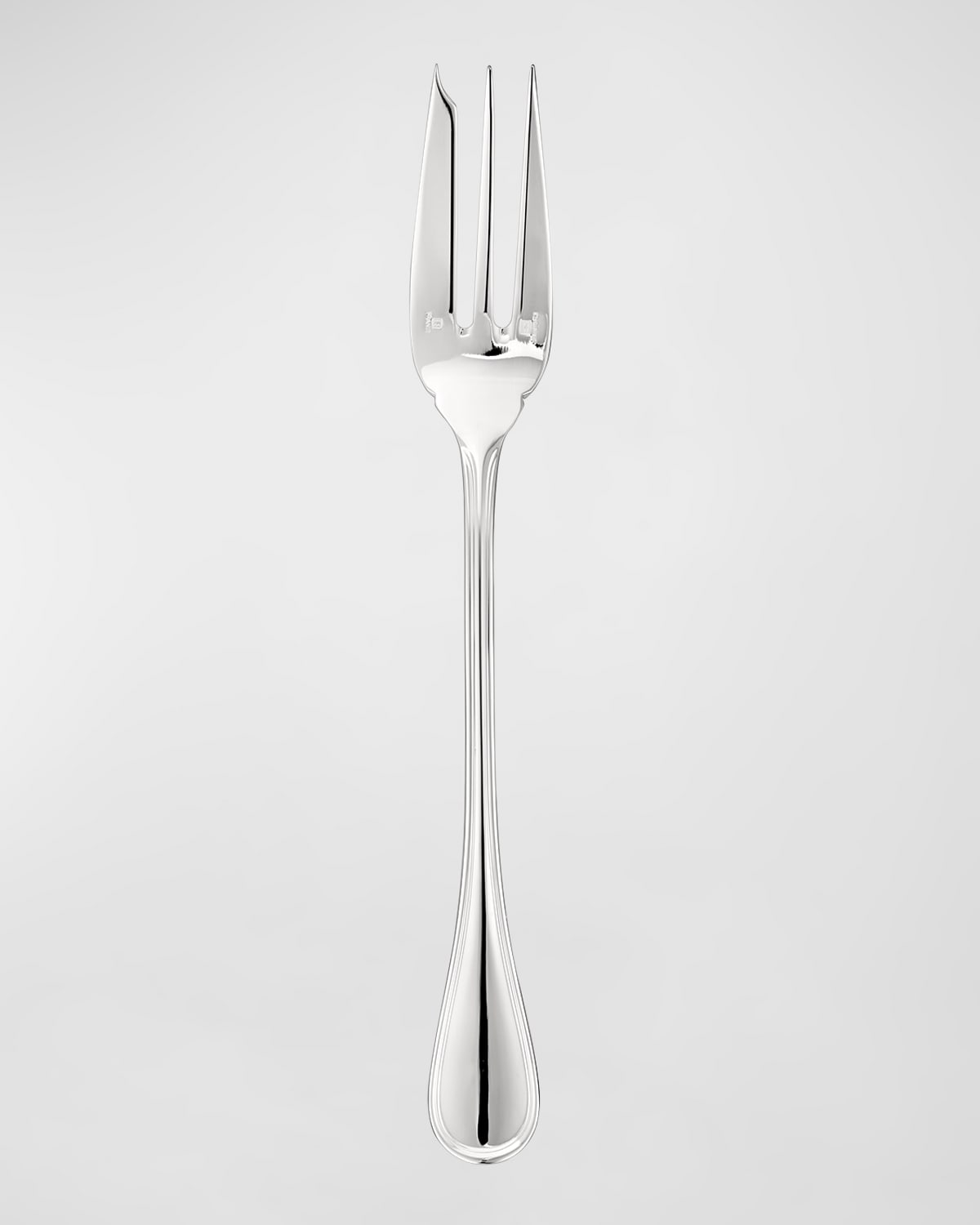 Christofle Albi Stainless Steel Serving Fork In Grey