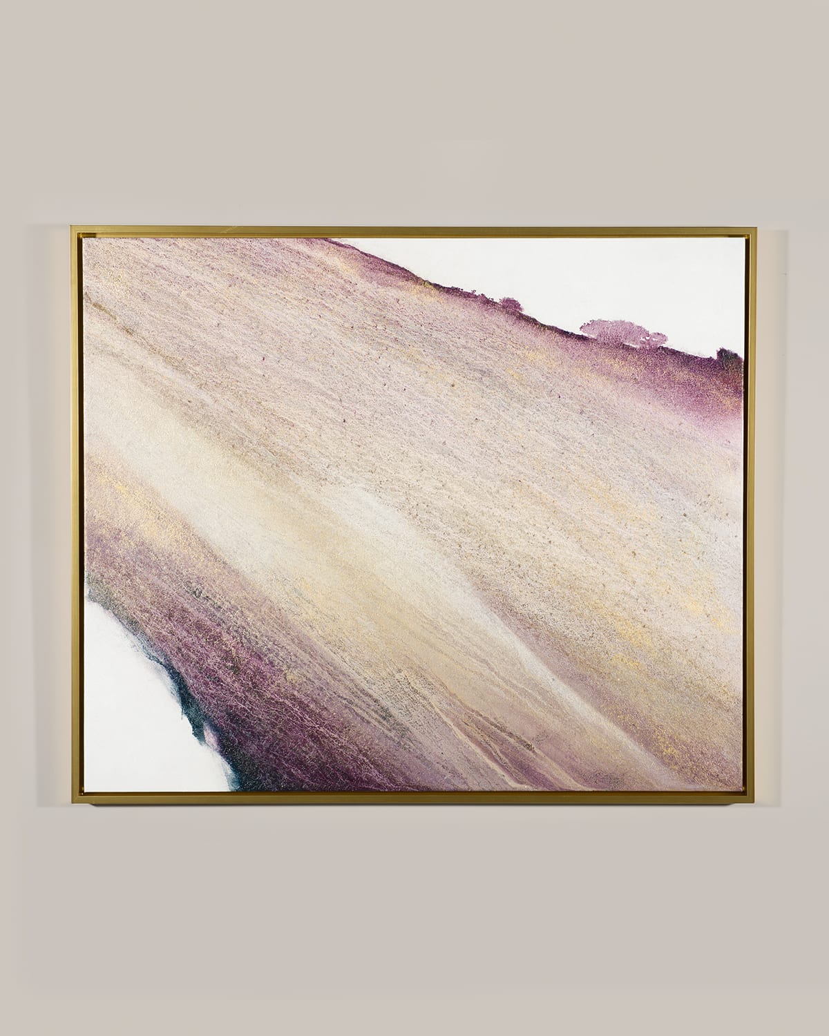 Amethyst and Gold Giclee Canvas Art by Lisa Cuscuna