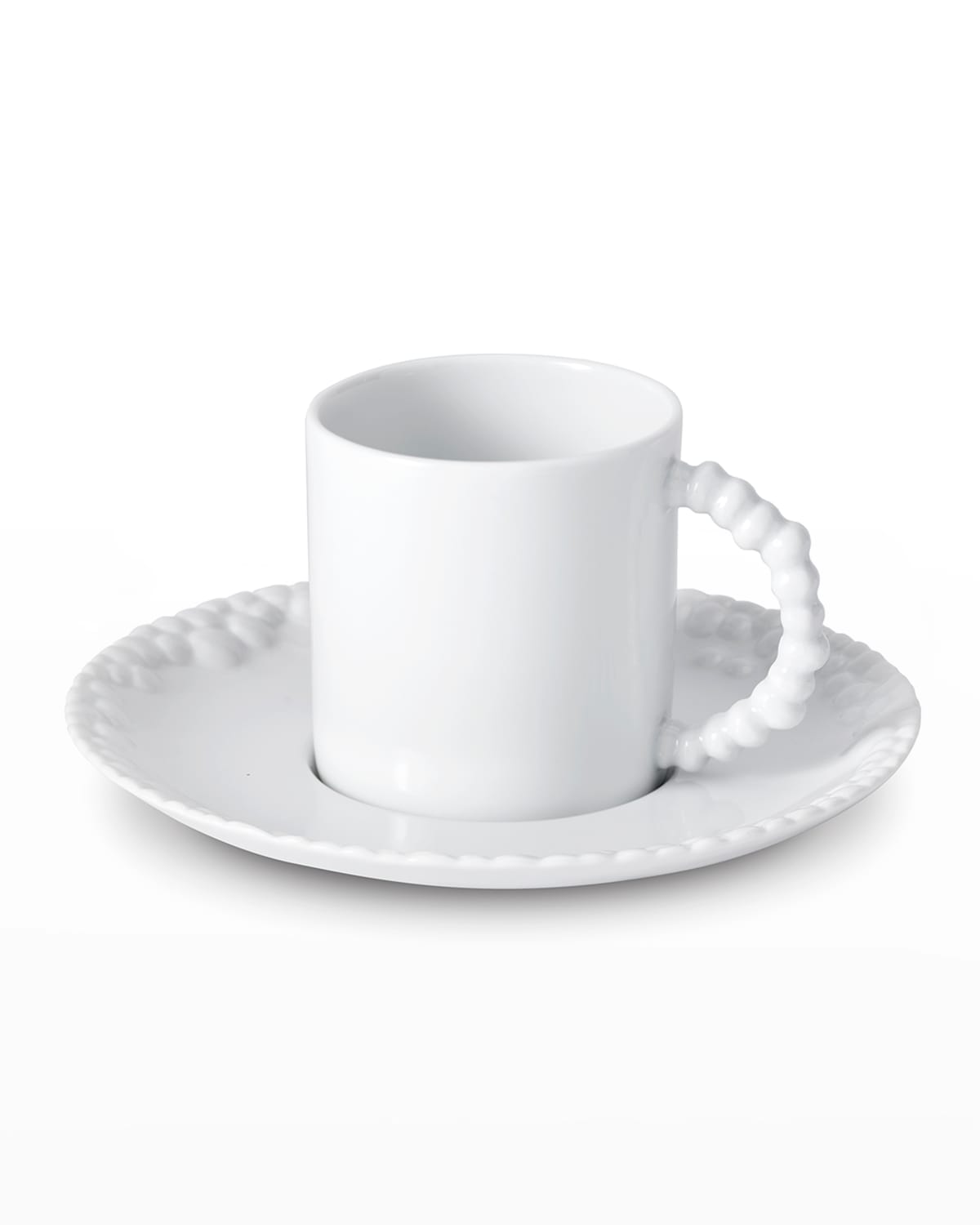 Shop L'objet Haas Mojave Espresso Cup & Saucer In White