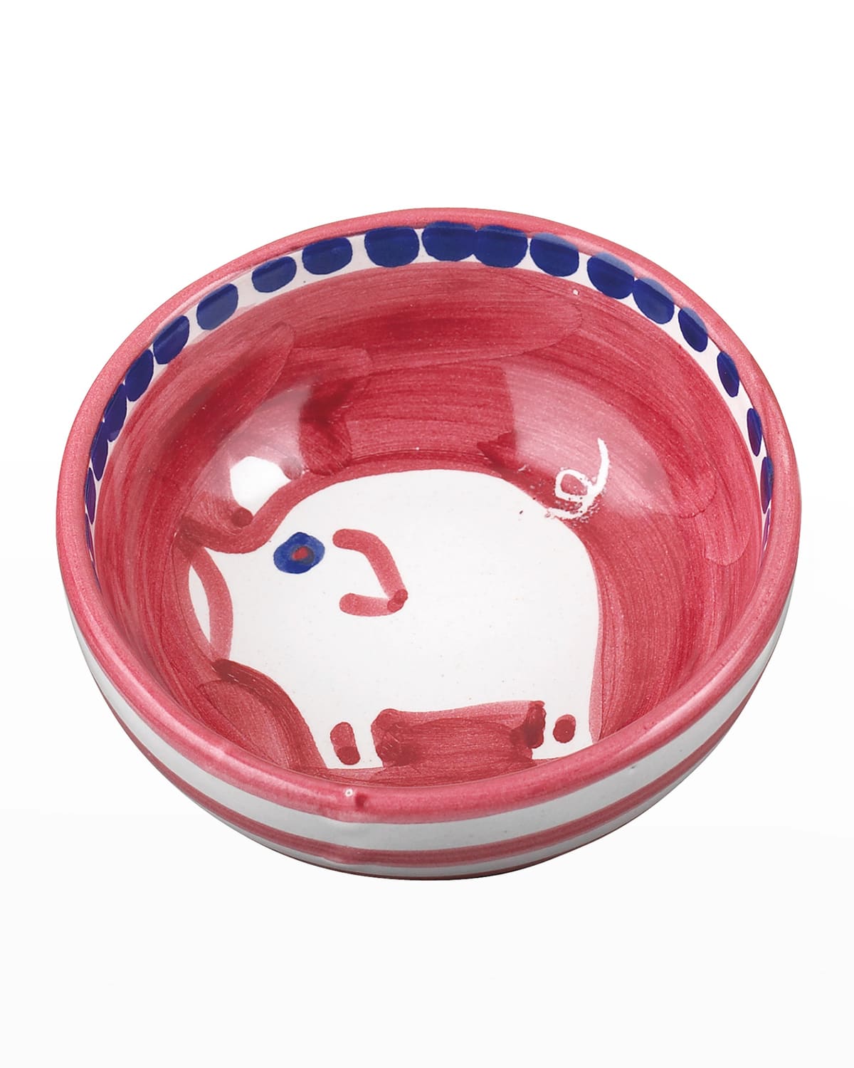 Shop Vietri Porco Olive Oil Bowl In Handpainted