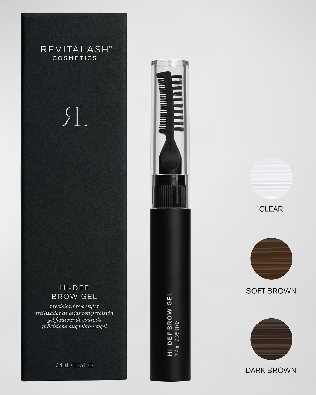 Shop Revitalash® Cosmetics 7.4 ml Hi-def Brow Gel In Dark Brown