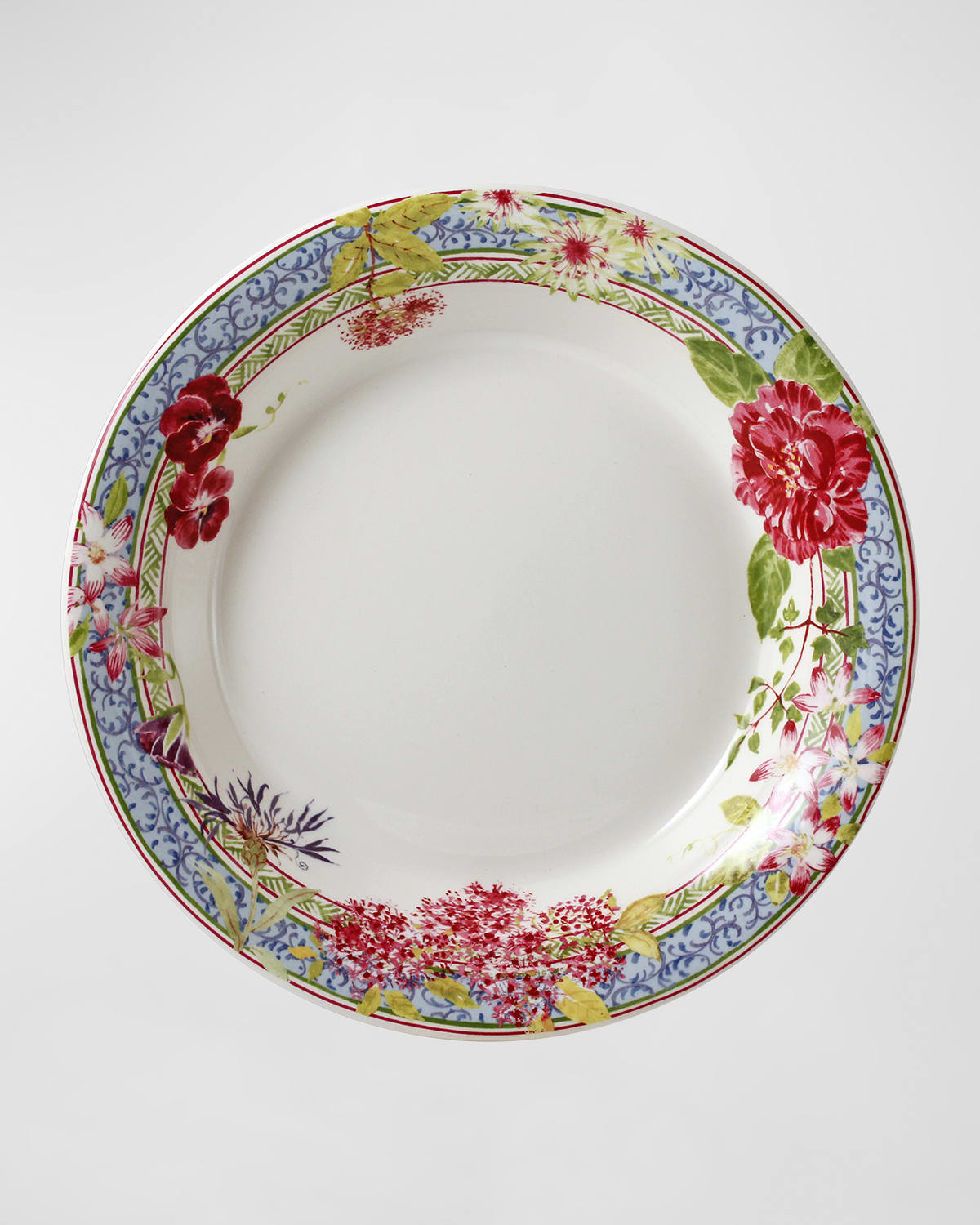 Gien Millefleurs Rim Soup Bowl In Multi