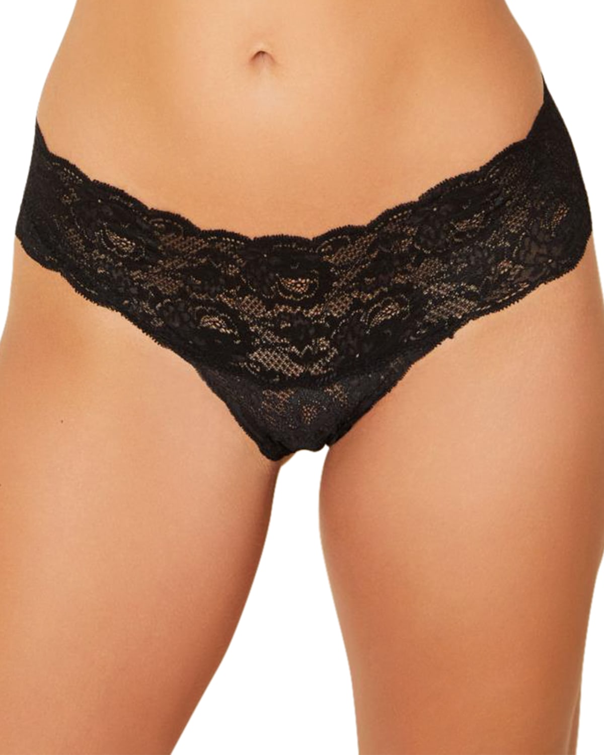 Cosabella Never Say Never India Stretch-lace Briefs In Black