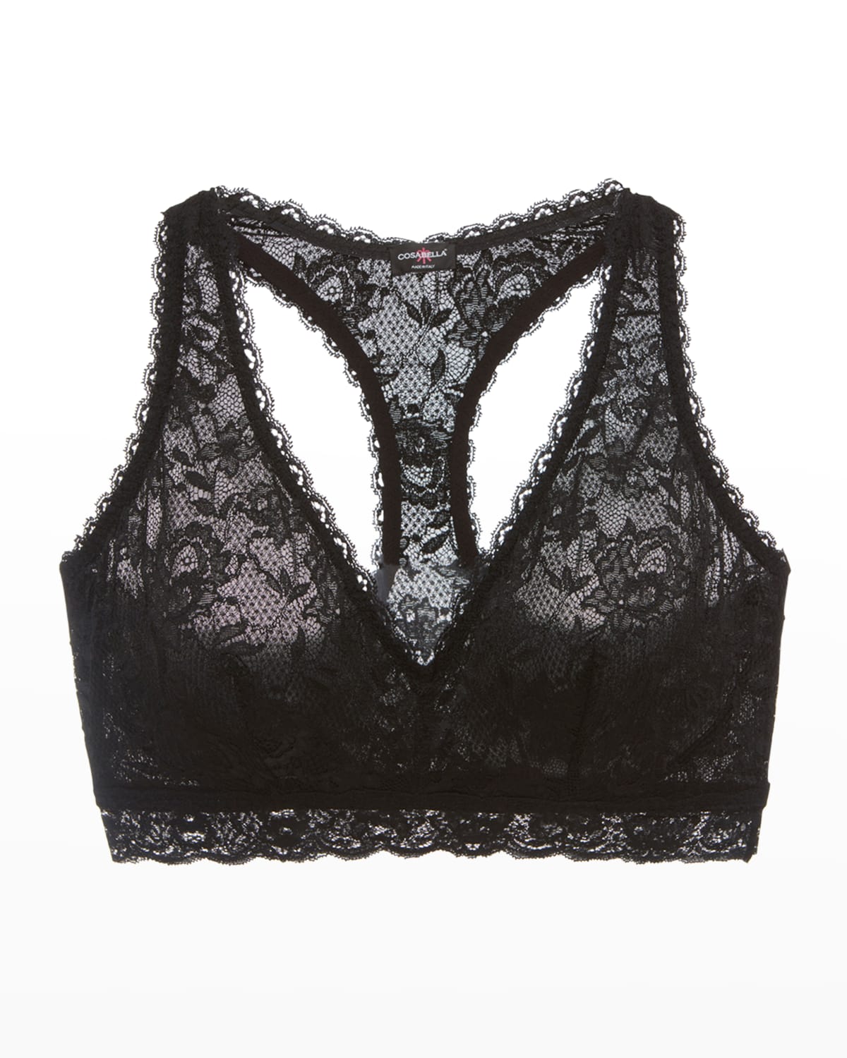 Cosabella Cossabella Never Say Never Curvie Racie 2-pack Racerback Bralettes In Black