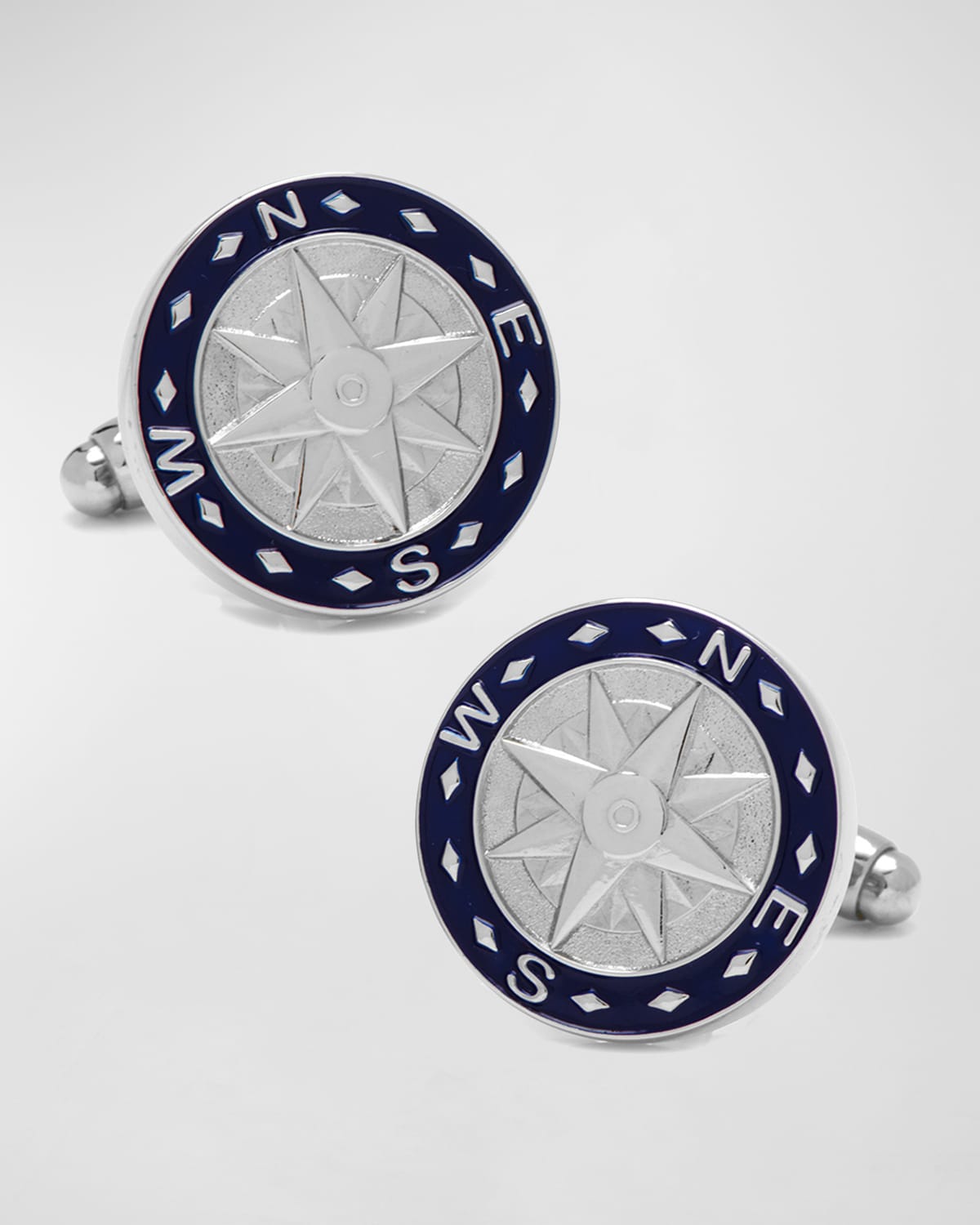 Compass Cufflinks w/ Enamel