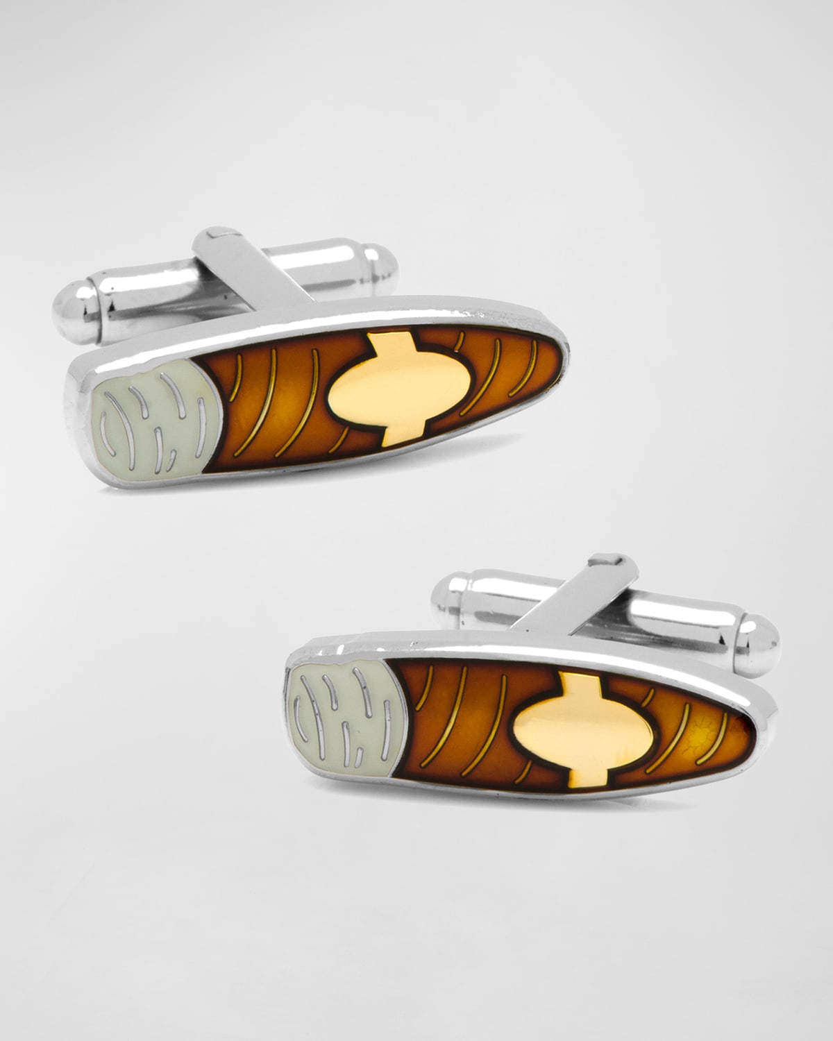 Two-Tone Cigar Cufflinks