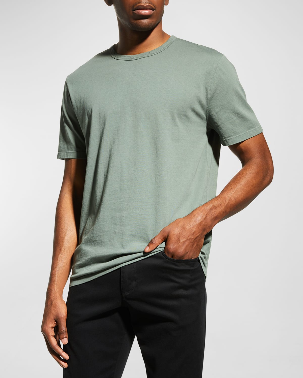 Vince Men's Garment-Dyed Crewneck T-Shirt