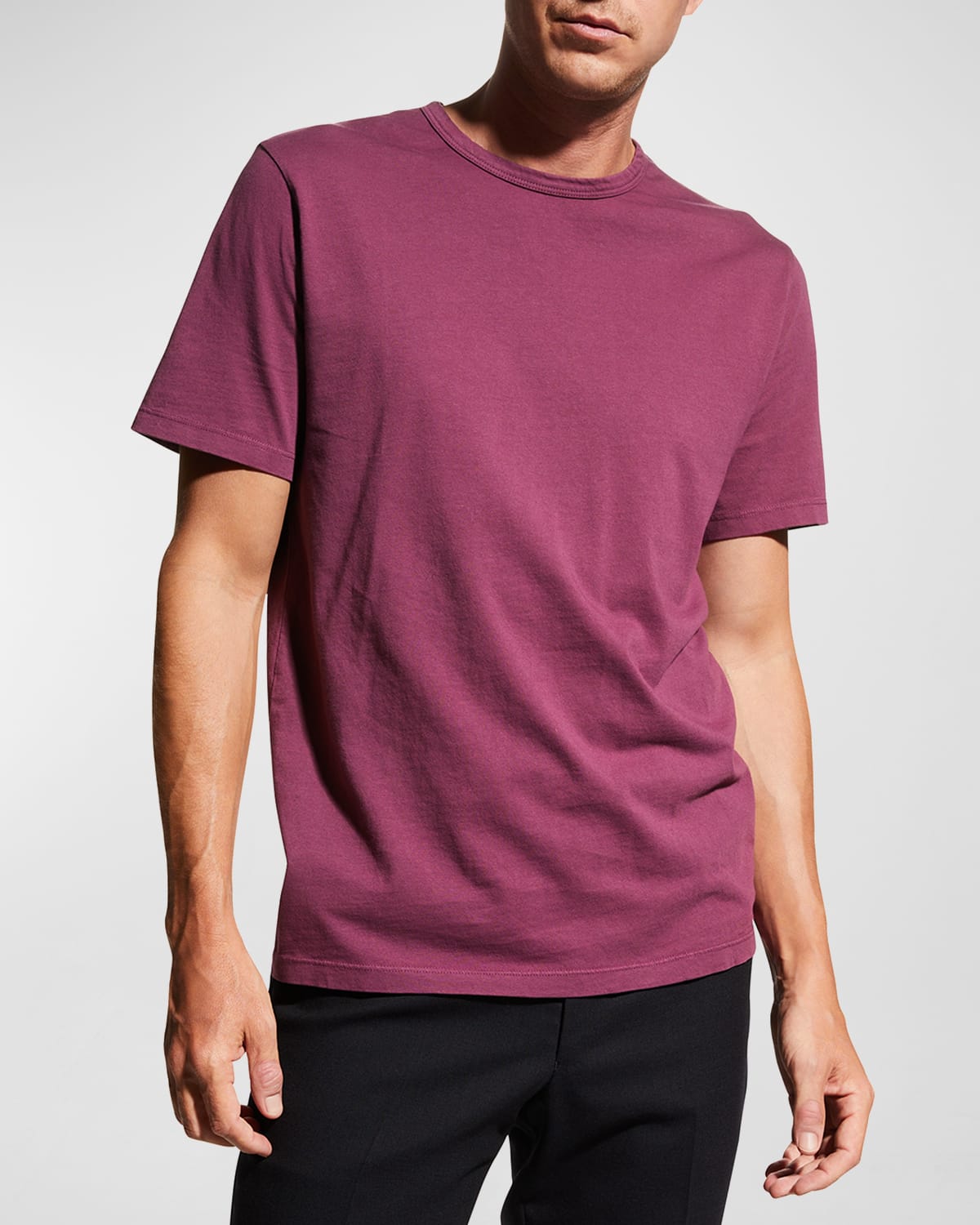 Vince Men's Garment-Dyed Crewneck T-Shirt
