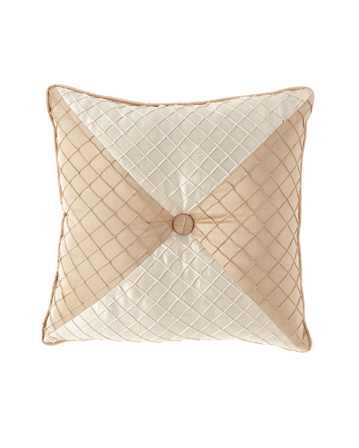 Shop Austin Horn Collection Elegance Mitered Pillow, 20"sq. In Gold