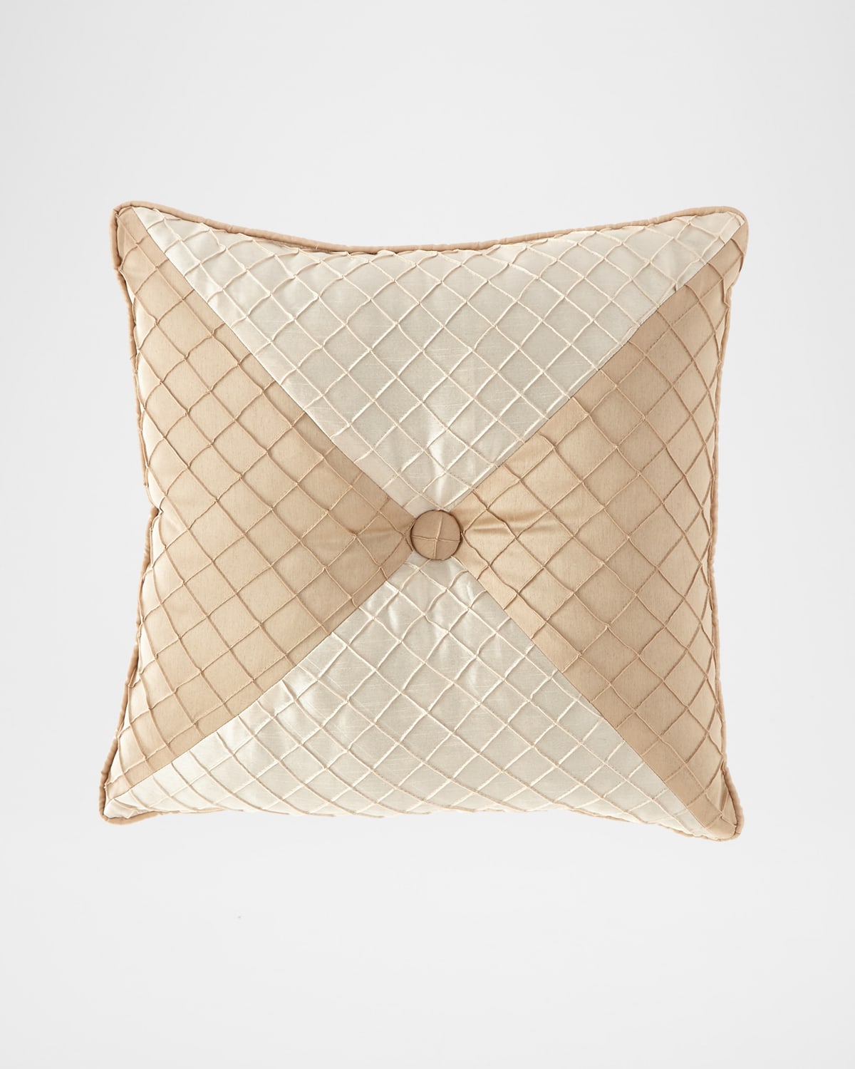 Shop Austin Horn Collection Elegance Mitered Pillow, 20"sq. In Gold