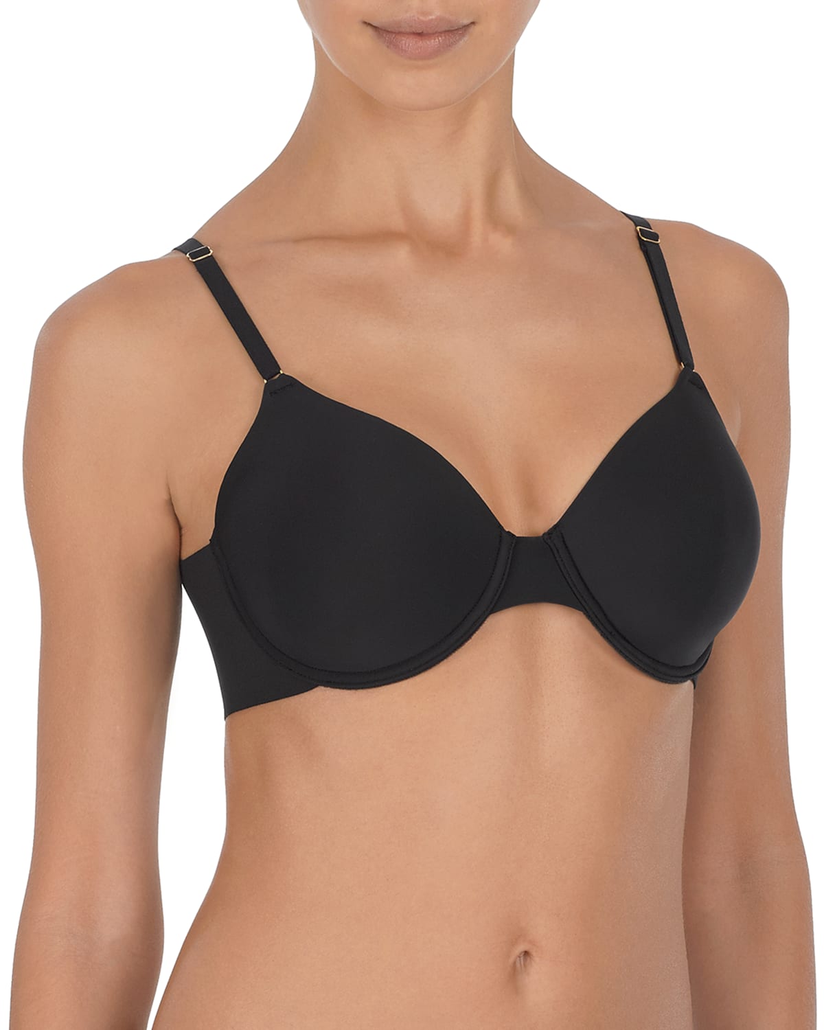 Natori Full Fit Zone Smoothing Contour Bra In Black