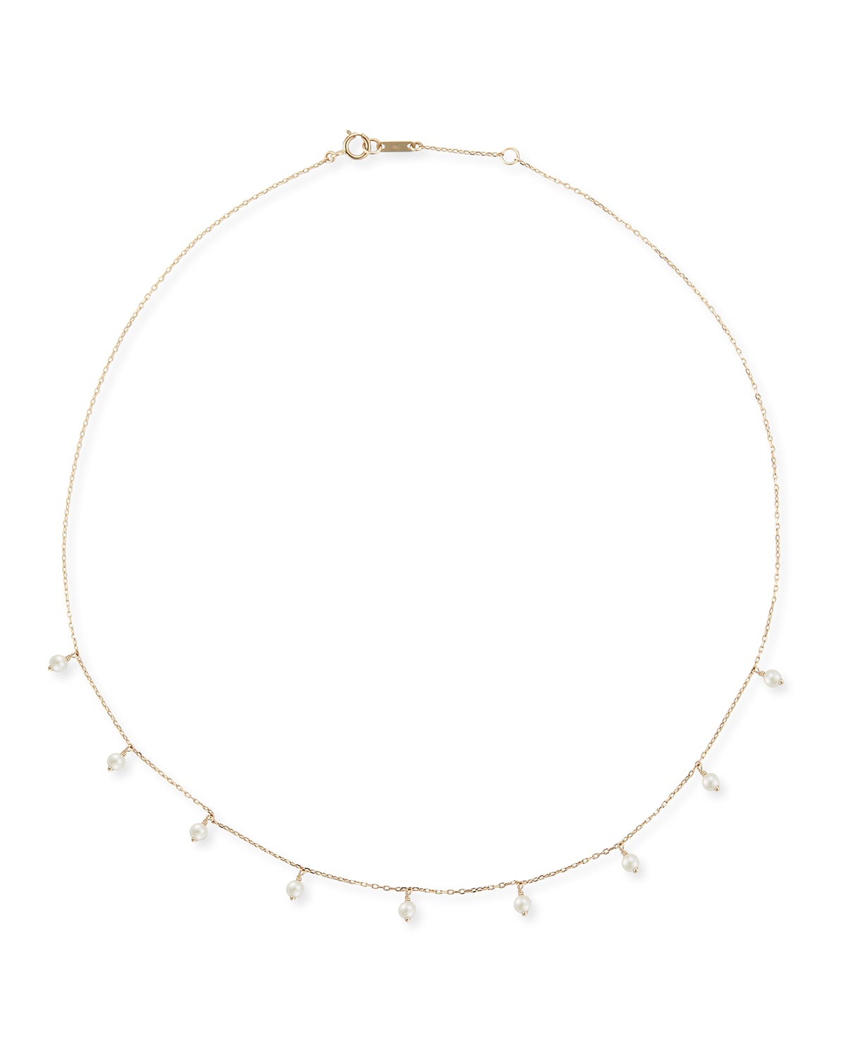 Mizuki 14k Gold Short Pearl Shaker Necklace
