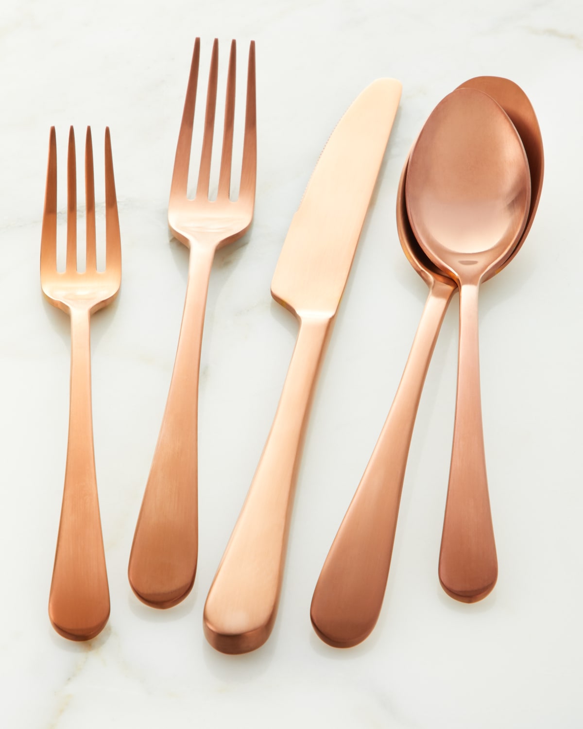 Shop Hampton Forge 20-piece Mirabella Satin Copper Flatware Set In Brown