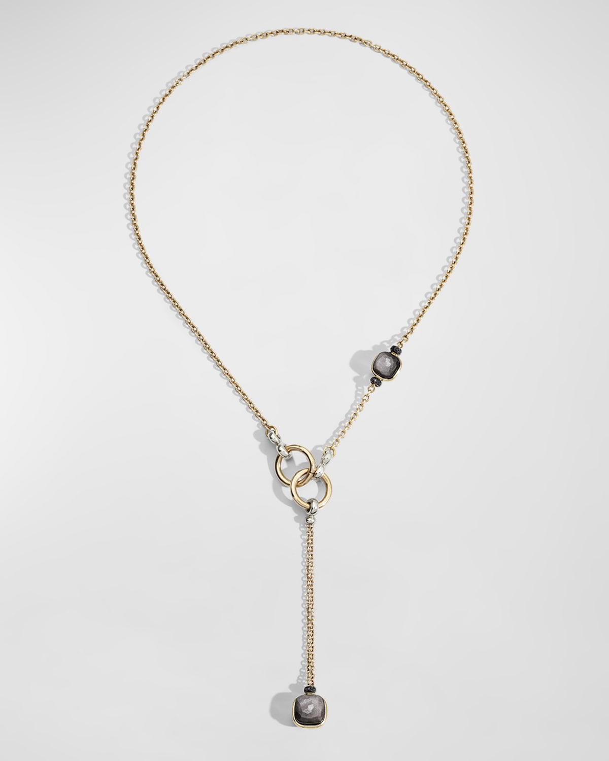 Nudo 18K Obsidian & Black Diamond Lariat Necklace