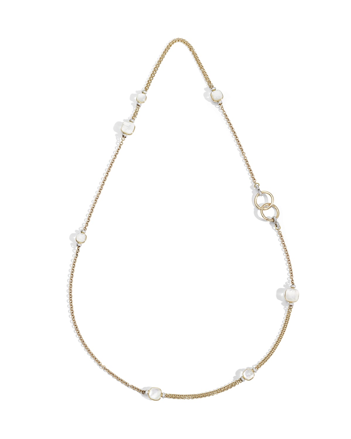 Nudo 18K White Topaz/Mother-of-Pearl & Diamond Sautoir Necklace