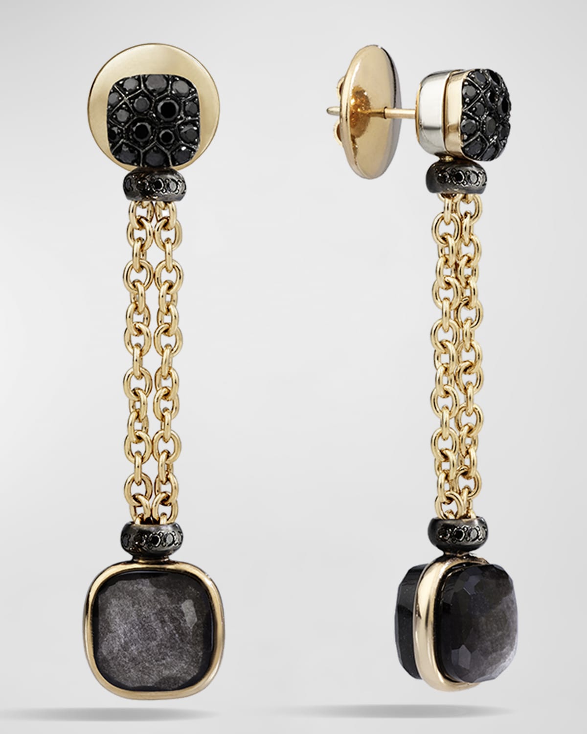 Nudo 18K Obsidian & Black Diamond Drop Earrings