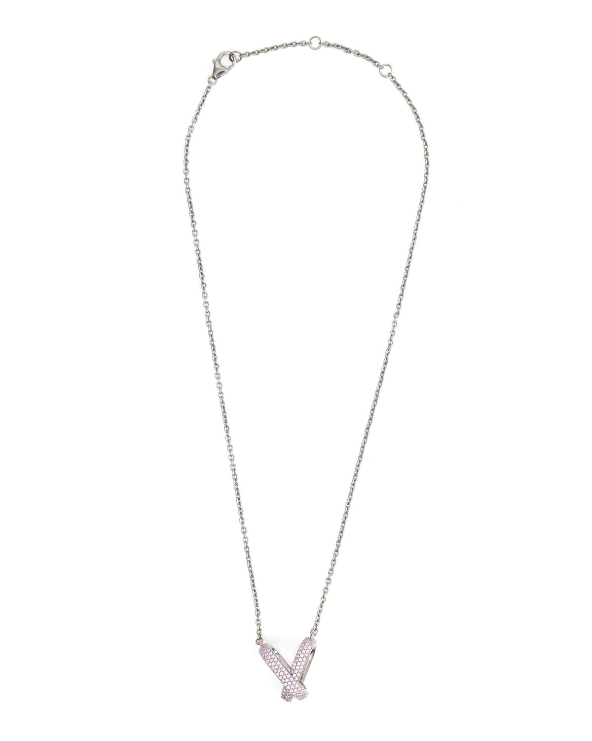 Kastel Jewelry Double-Link Pink Sapphire Necklace
