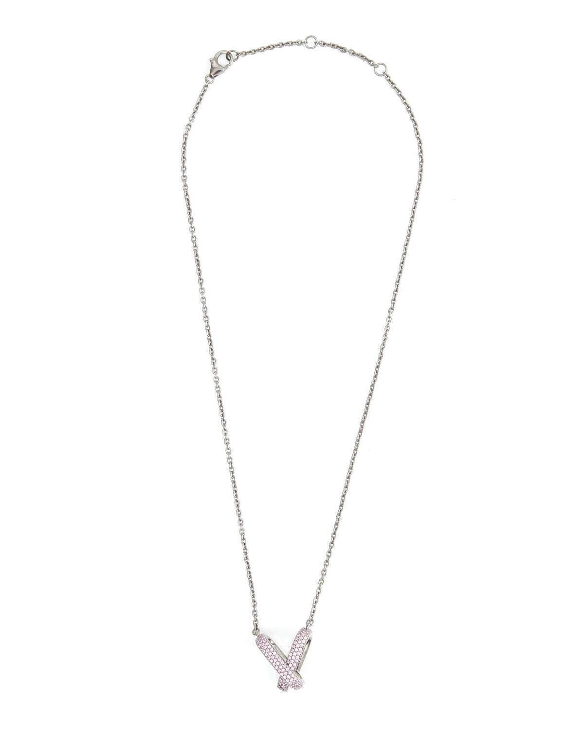 Double-Link Pink Sapphire Necklace