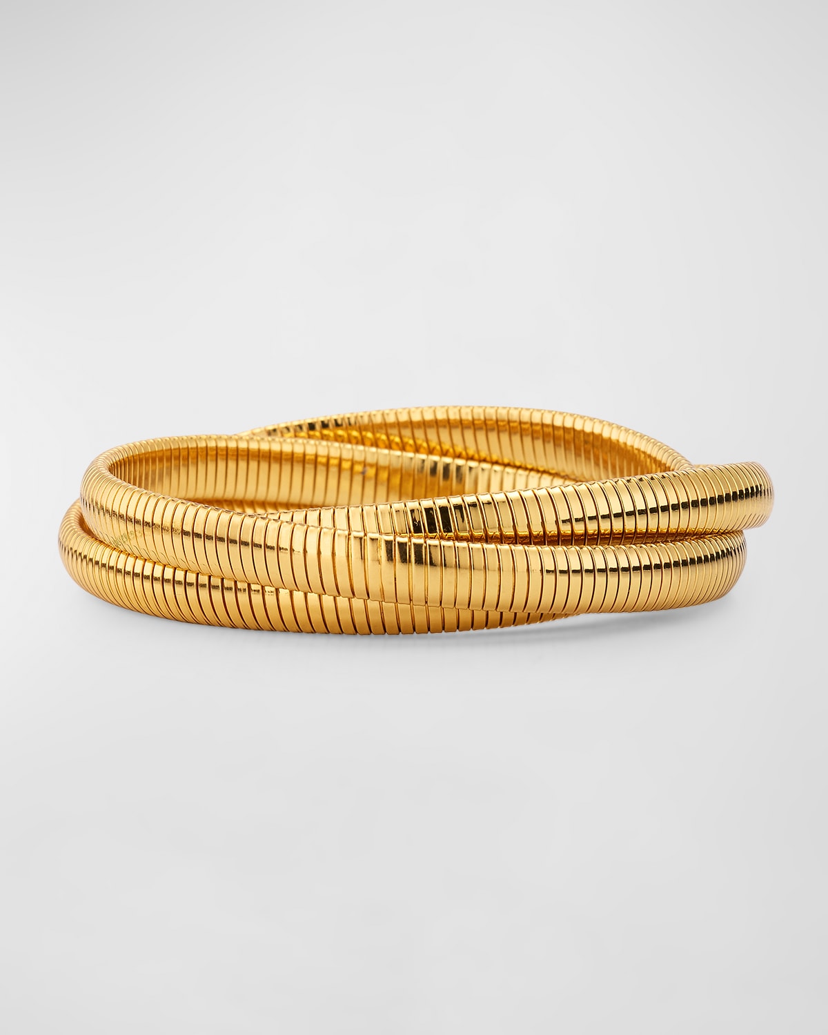 Infinity 3-Row Bracelet, Gold-Plate