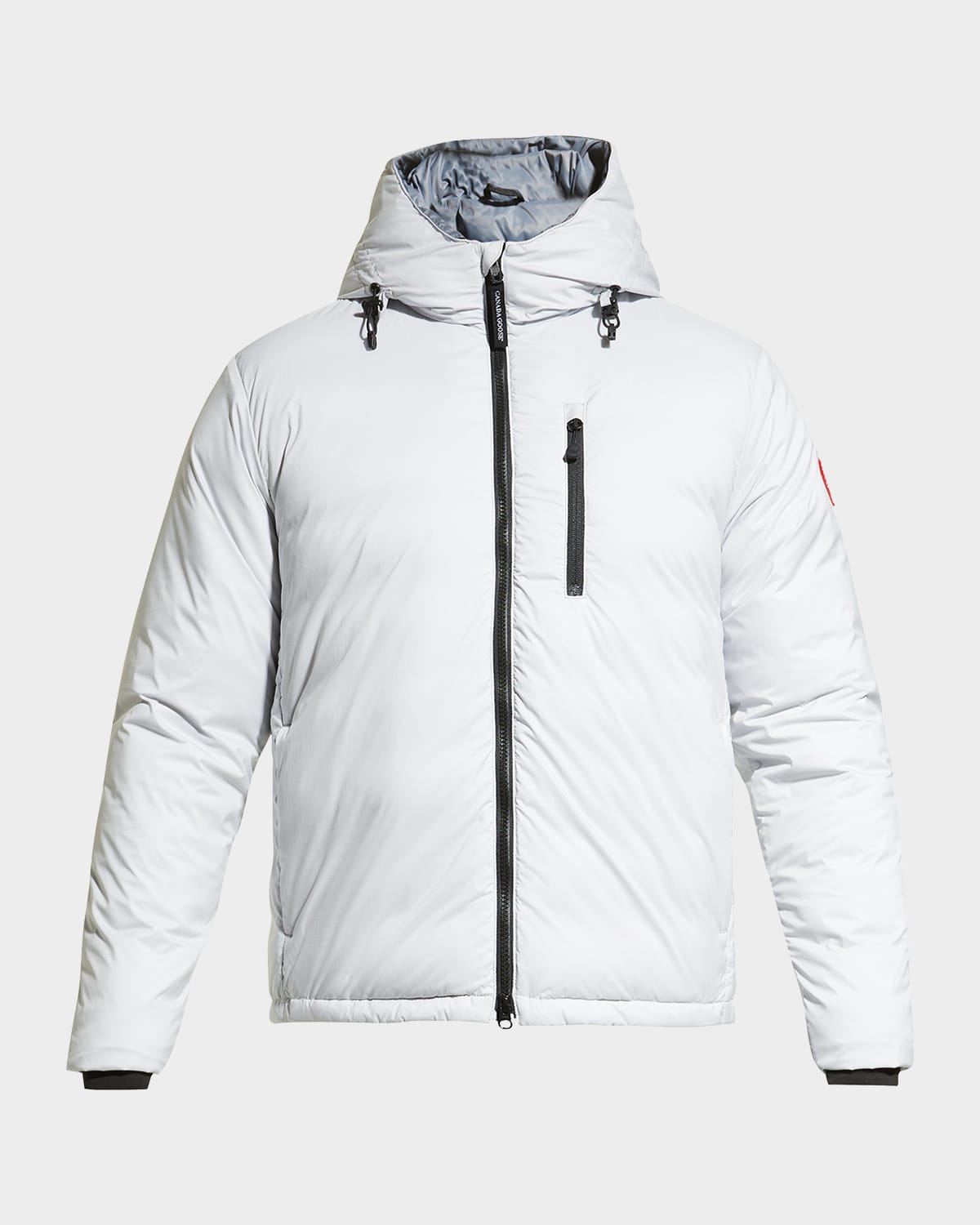 Canada Goose Lodge Packable Windproof 750 Fill Power Down Hooded Jacket in Ozone Blue Bleu Ozone Smart Closet