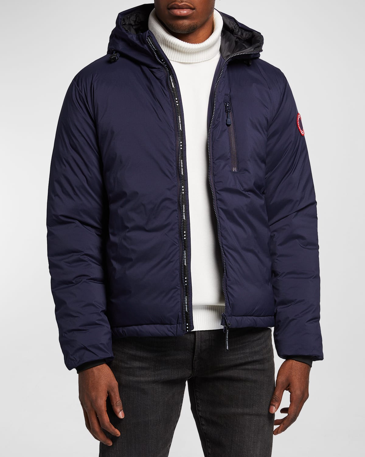 Canada Goose Men s Lodge Zip Front Hoodie Puffer Coat Smart Closet