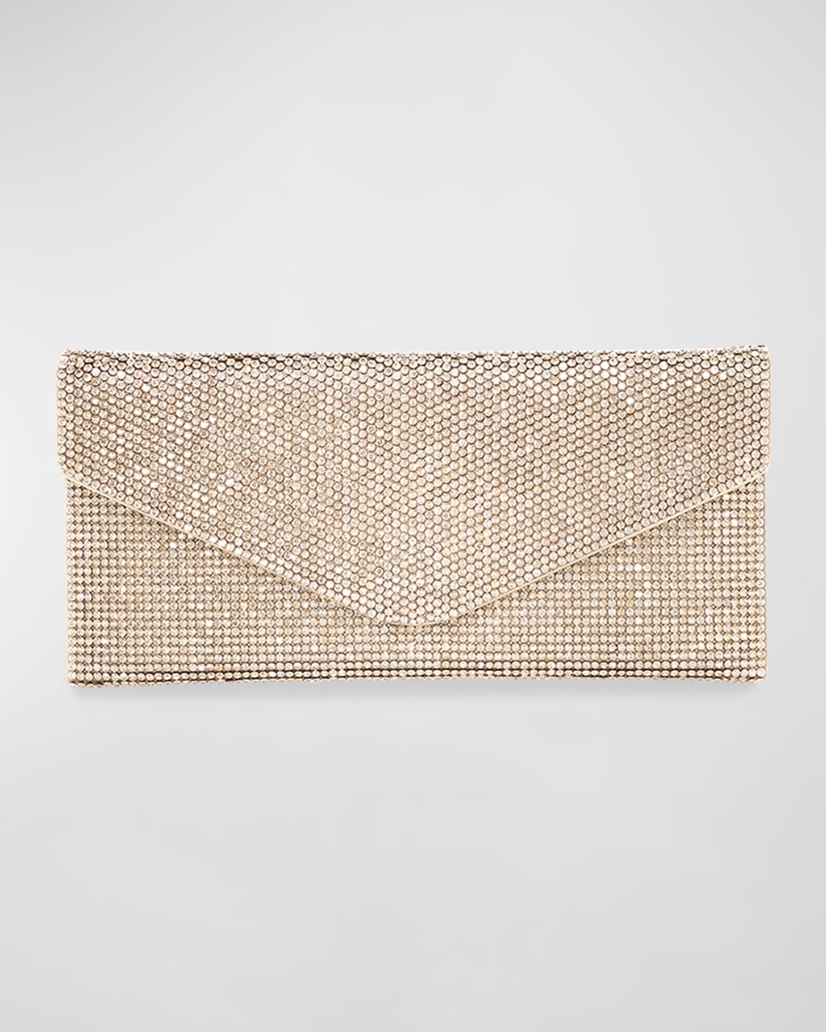Judith Leiber Envelope Beaded Clutch Bag In Prosecco