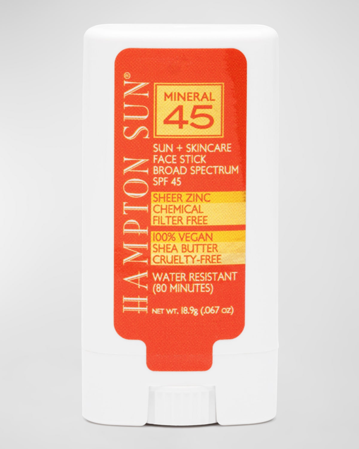 Hampton Sun SPF 45 Mineral Face Sunscreen Stick, 0.67 oz.