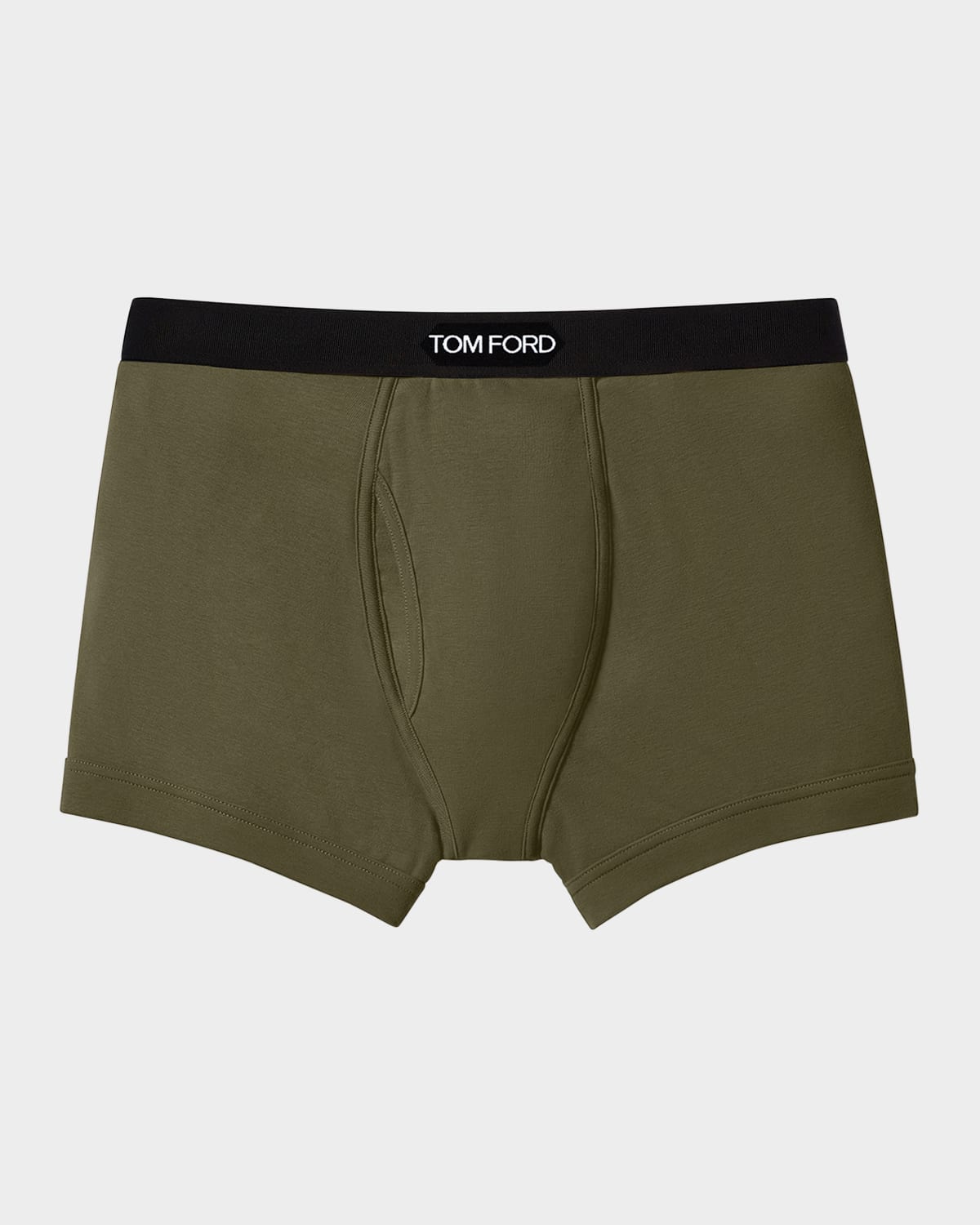 Tom Ford Logo-trim Boxer Briefs In Green
