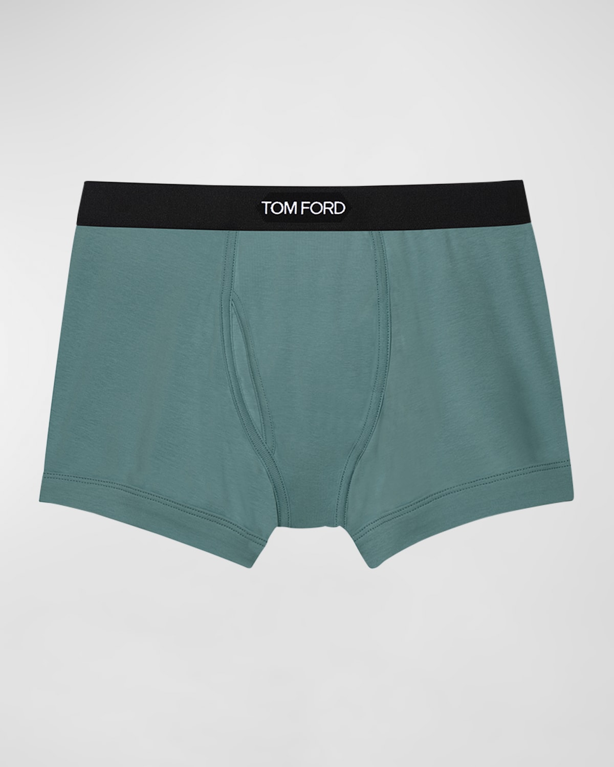 Tom Ford Blue Stretch Boxer Briefs In Teal