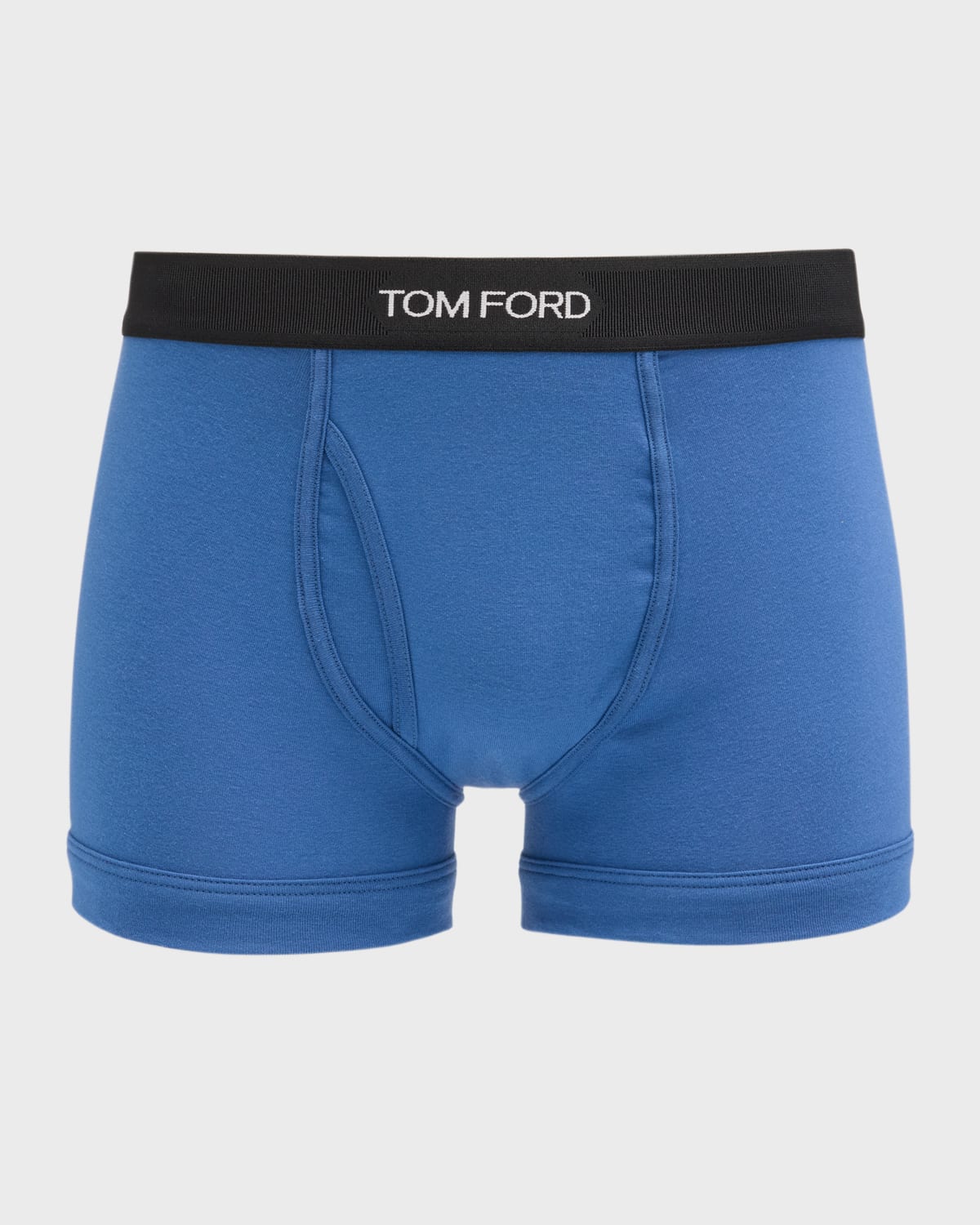 Shop Tom Ford Logo-trim Boxer Briefs In High Blue