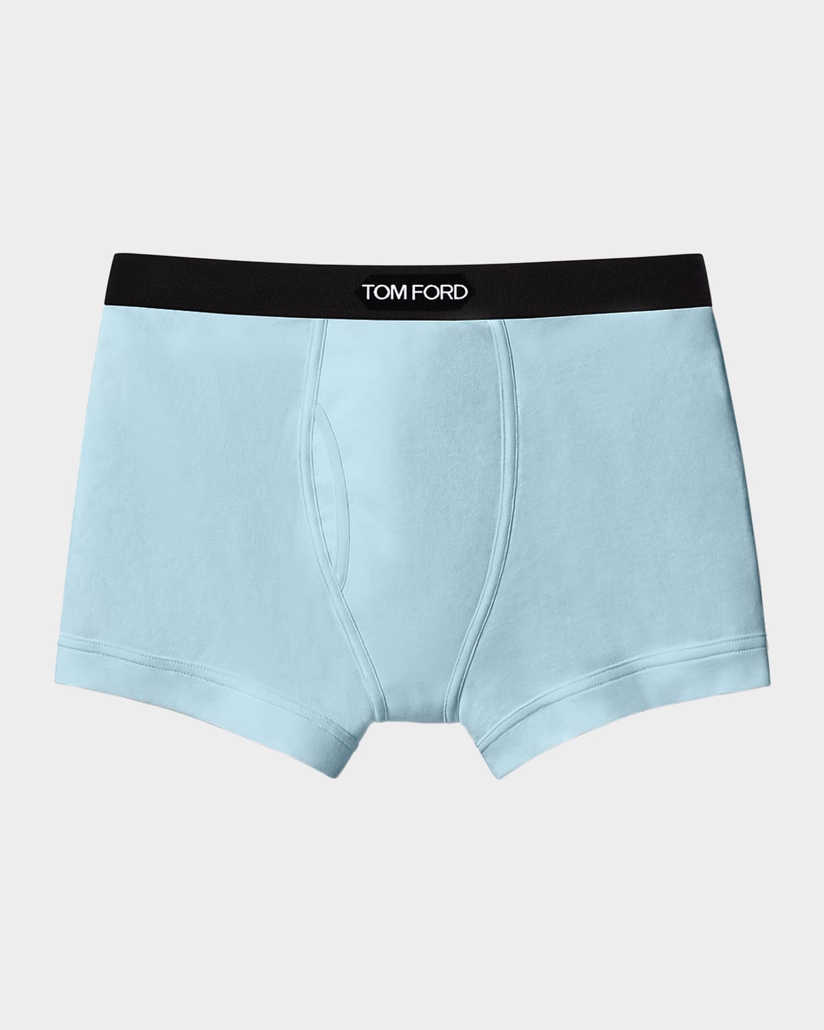 Shop Tom Ford Logo-trim Boxer Briefs In Arctic Blue