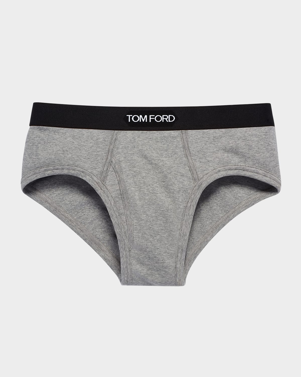 TOM FORD MEN'S JACQUARD LOGO COTTON BRIEFS