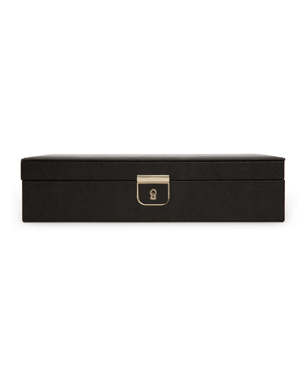 Wolf Palermo Medium Flat Jewelry Box In Black Anthracite