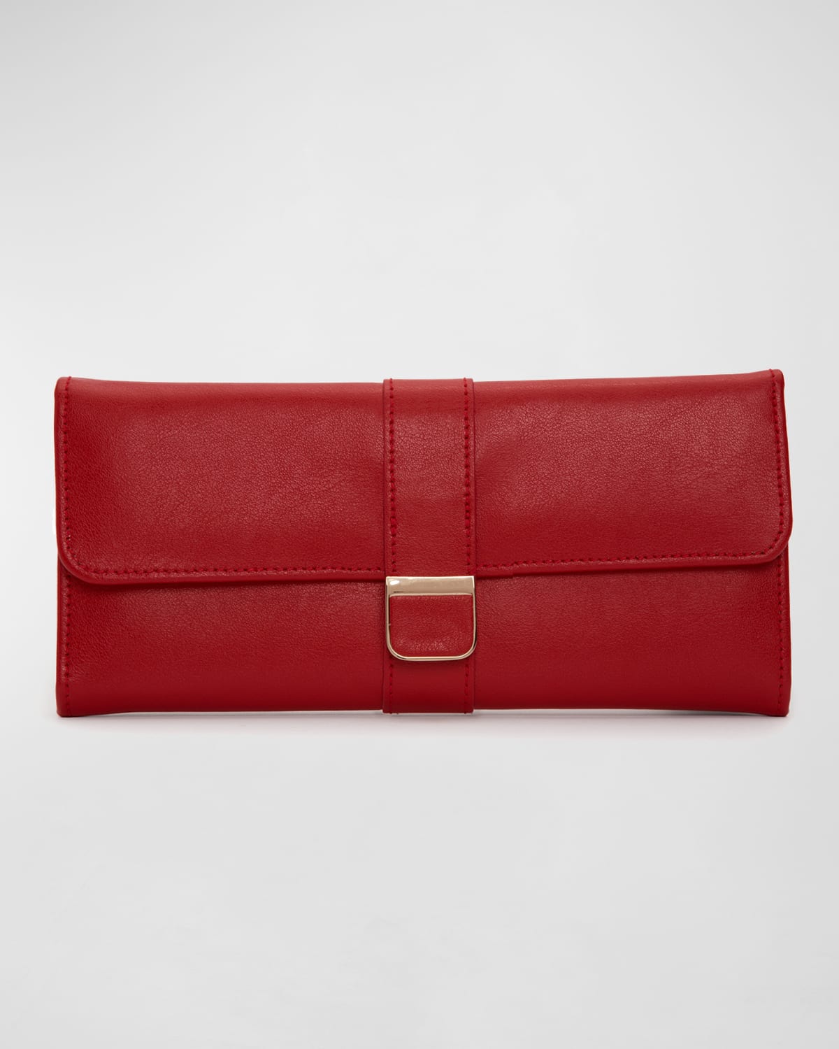 Wolf Palermo Red Jewelry Roll 213472 In Red