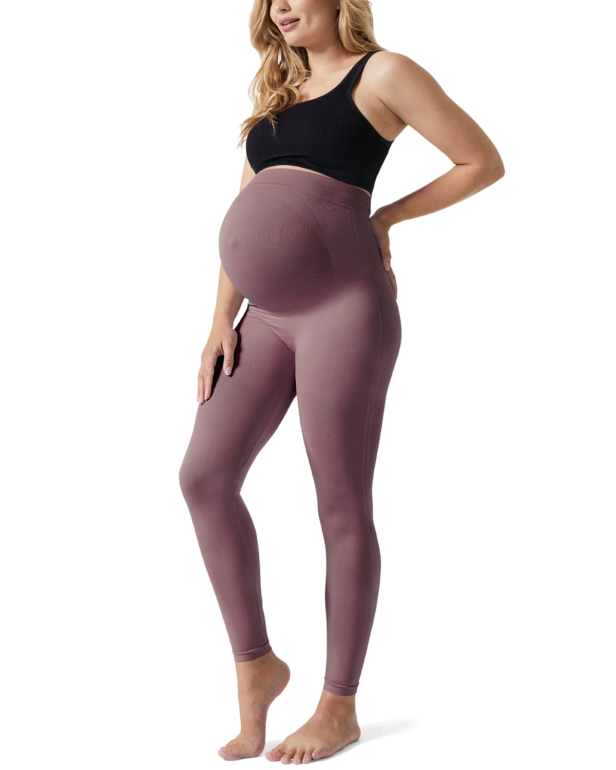 Blanqi Highwaist Postpartum + Nursing Support Leggings in Black