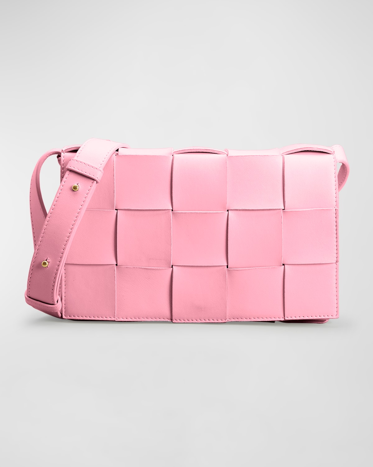 Bottega Veneta Women's The Cassette Intreccio Leather Crossbody Bag In Ribbon